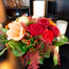 Bouquet Noël rouge - orangé