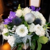 Bouquet Noël Bleu - blanc